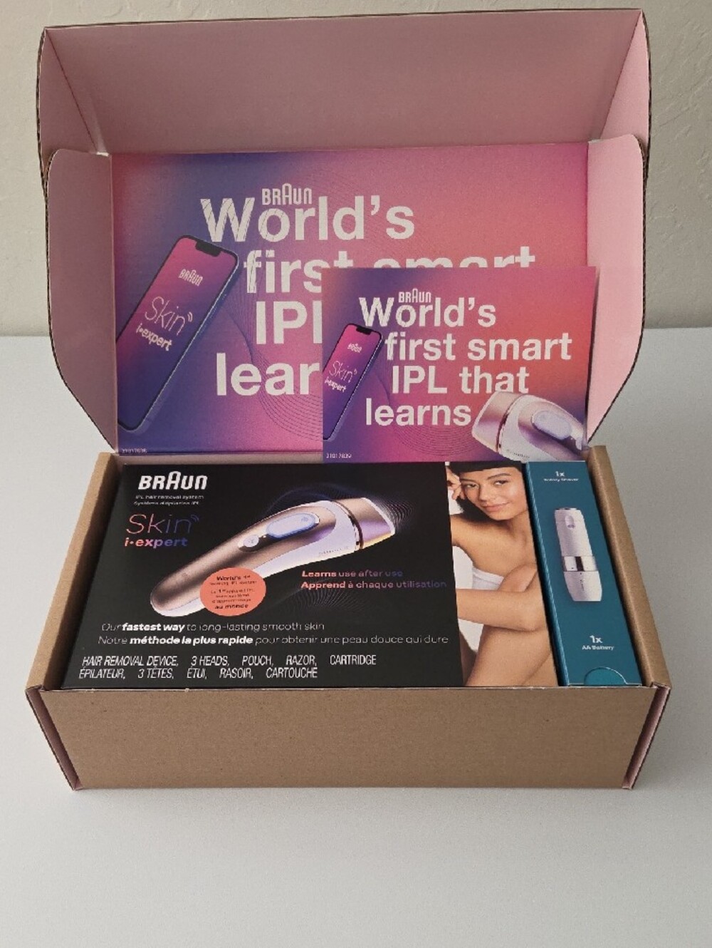 NIB Braun IPL Hair Removal Smart System Skin i-expert